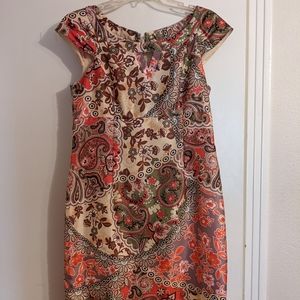 Super cute print Liz Claiborne wiggle dress